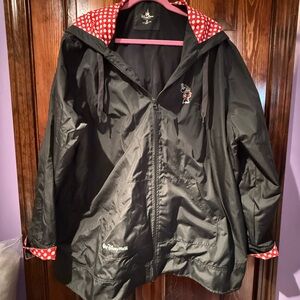Disney Black Jacket with Red Polka Dot Accents
